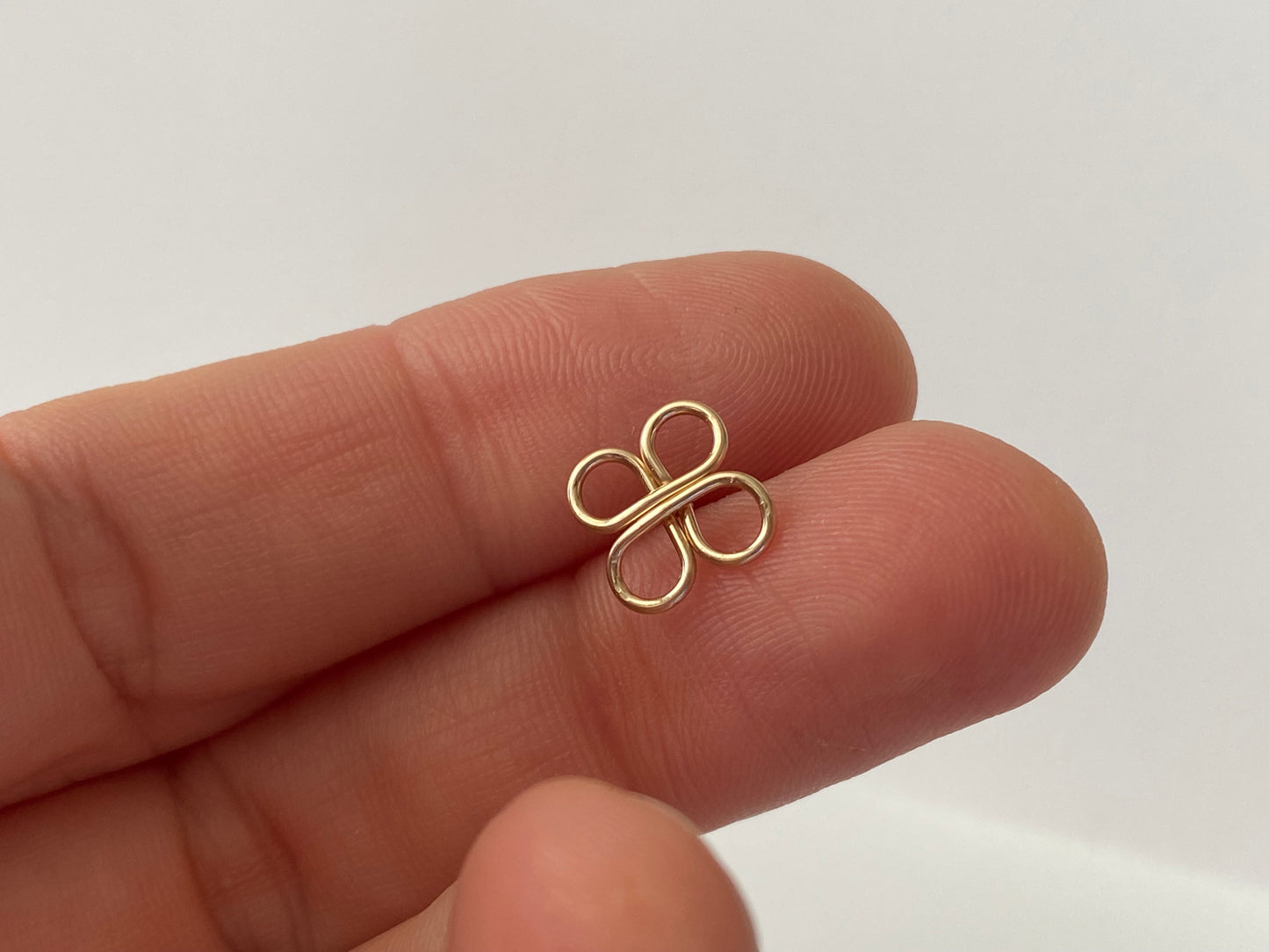 Clovers Gold Post Earrings