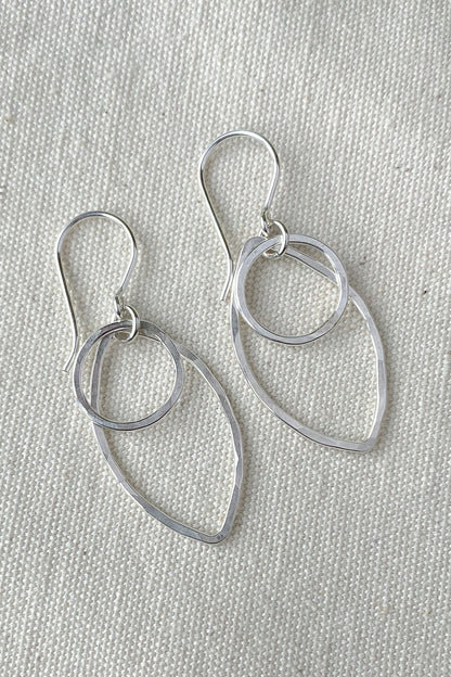 Noble Silver Earrings - Cloverleaf Jewelry