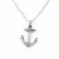 Sterling Silver Anchor Charm Necklace, Hope Pendant, Dainty Necklace, Birthday Gift, Adjustable Chain