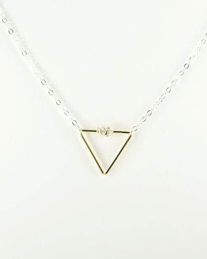 Balance Silver and Gold Necklace - Cloverleaf Jewelry