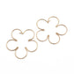 Blossom Flower Gold Hoop Earrings