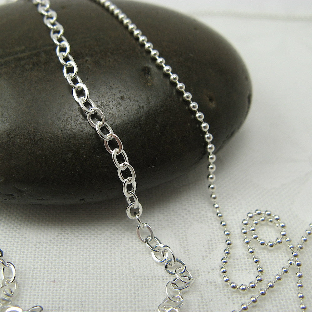 Treble Clef Silver Necklace