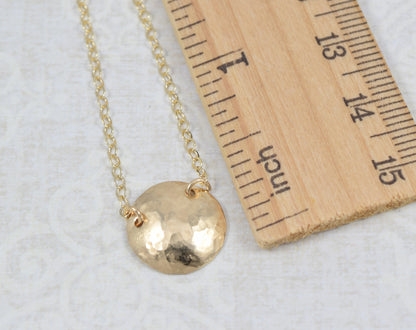 Cadence Gold Circle Necklace - Cloverleaf Jewelry