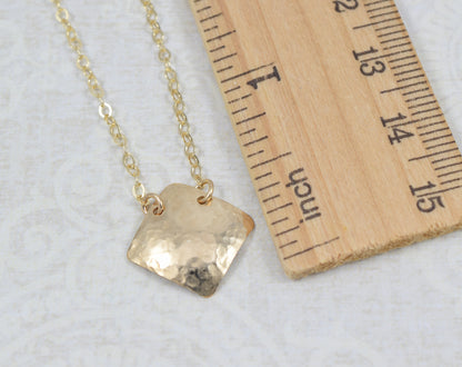 Cadence Gold Diamond Necklace - Cloverleaf Jewelry