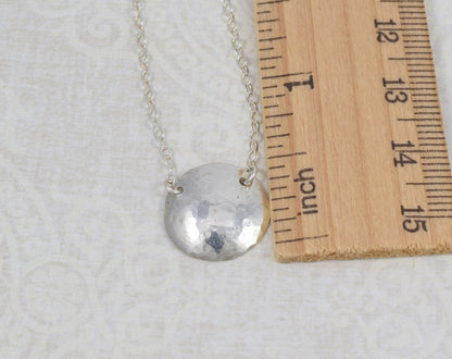 Cadence Silver Circle Necklace - Cloverleaf Jewelry