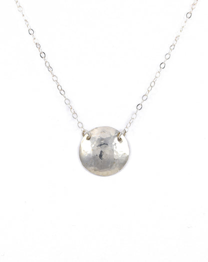 Cadence Silver Circle Necklace - Cloverleaf Jewelry