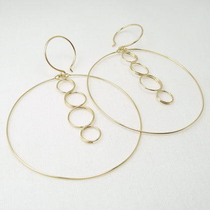 Caprice Gold Earrings - Cloverleaf Jewelry