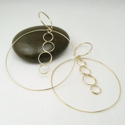 Caprice Gold Earrings - Cloverleaf Jewelry