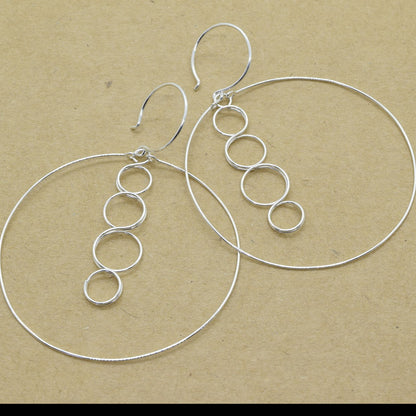Caprice Silver Earrings - Cloverleaf Jewelry