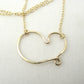 Cherish Gold Heart Necklace