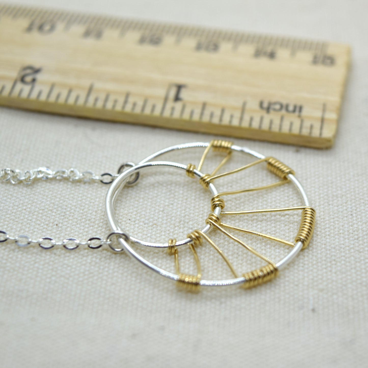 Corona Silver and Gold Necklace