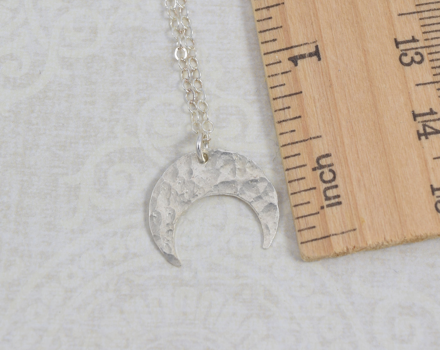 Crescent Silver Necklace