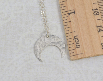 Crescent Silver Necklace - Cloverleaf Jewelry
