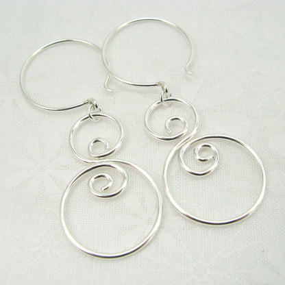 Eddy Silver Earrings - Cloverleaf Jewelry