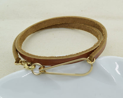 Elan Leather Wrap Bracelet - Cloverleaf Jewelry