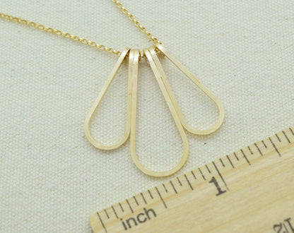 Elan Multi-drop Gold Necklace - Cloverleaf Jewelry