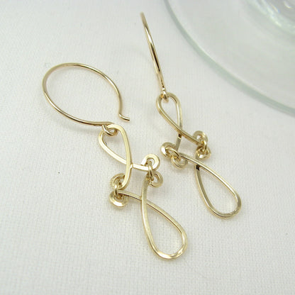Enchant Gold Earrings - Cloverleaf Jewelry