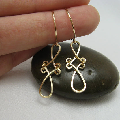 Enchant Gold Earrings - Cloverleaf Jewelry