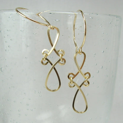Enchant Gold Earrings - Cloverleaf Jewelry