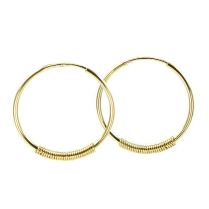 Endless Gold Hoop Earrings - Cloverleaf Jewelry