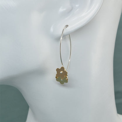 Glory Gold Flower Earrings - Cloverleaf Jewelry