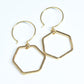 Honeycomb Gold Earrings