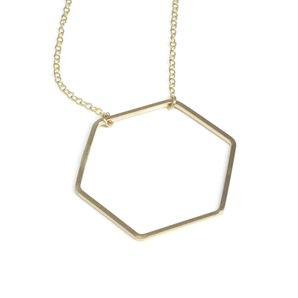 Honeycomb Gold Necklace