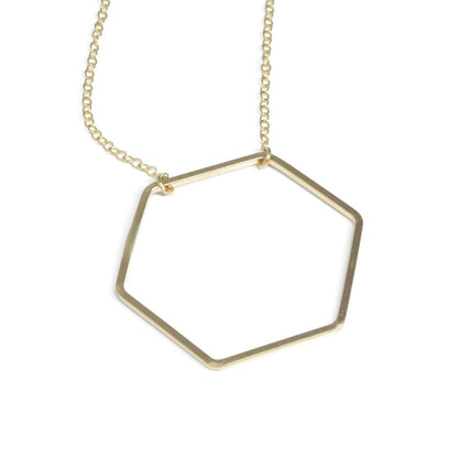 Honeycomb Gold Necklace - Cloverleaf Jewelry