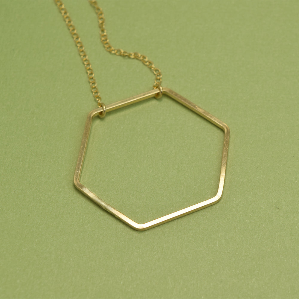 Honeycomb Gold Necklace