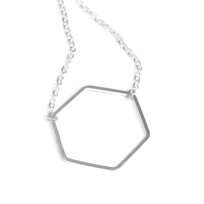 Honeycomb Silver Necklace - Cloverleaf Jewelry