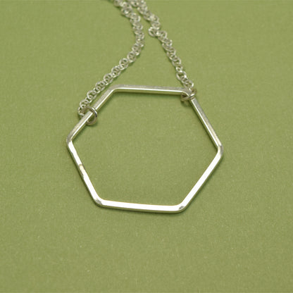 Honeycomb Silver Necklace - Cloverleaf Jewelry