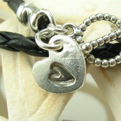 Heart in a Heart Charm - Cloverleaf Jewelry
