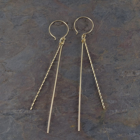 Icicles Gold Earrings