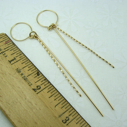 Icicles Gold Earrings - Cloverleaf Jewelry