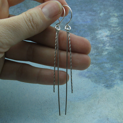 Icicles Silver Earrings - Cloverleaf Jewelry