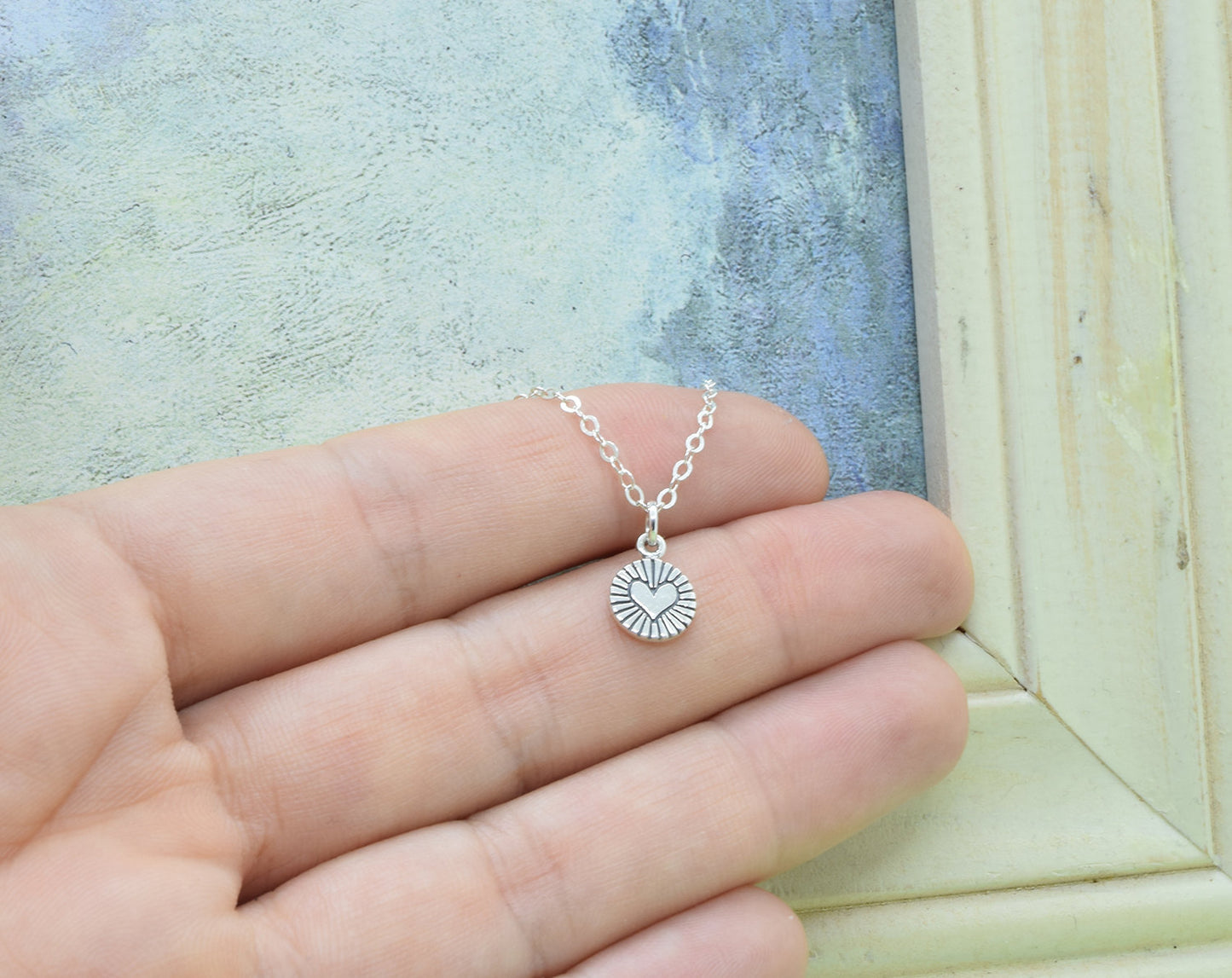 Silver Tiny Heart Necklace