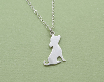 Silver Puppy Dog Charm Necklace - Cloverleaf Jewelry