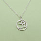 Sterling Silver Om Necklace