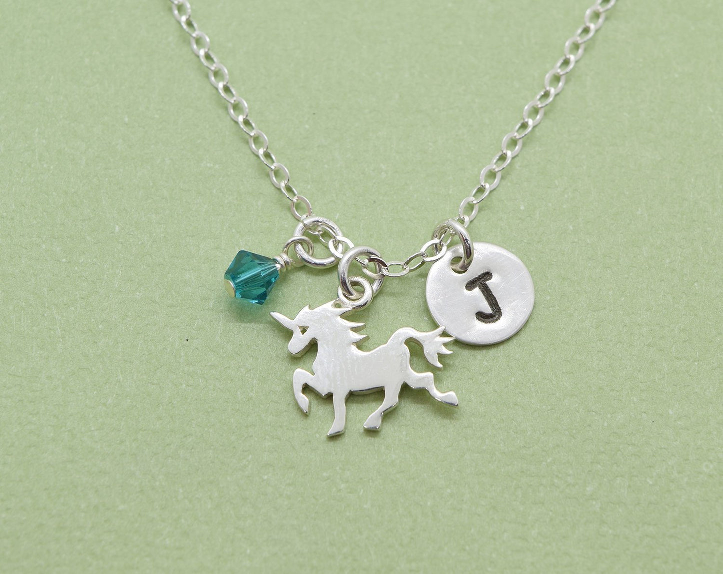 Sterling Silver Unicorn Charm Necklace