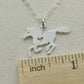 Sterling Silver Horse Charm Necklace