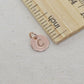 Tiny Letter Charm, Rose Gold Monogram Pendant, Small Custom Personalized Rose Gold Filled Initial Charm