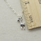 Sterling Silver Tiny Giraffe Charm Necklace
