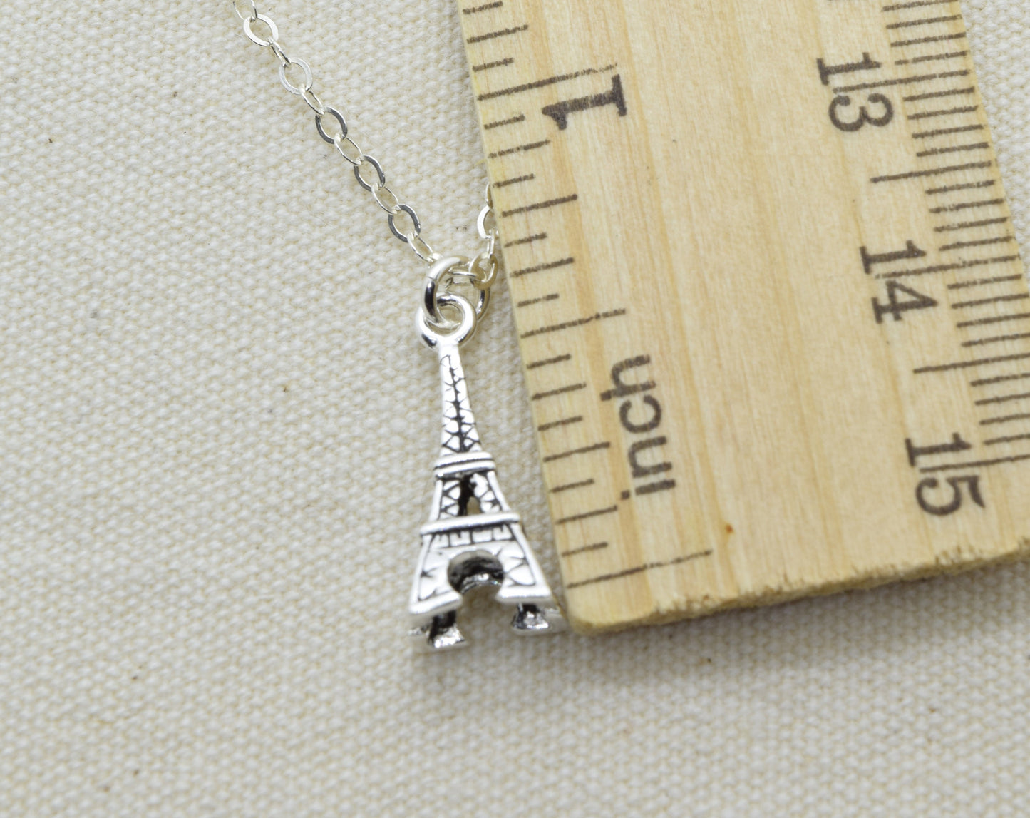 Sterling Silver Eiffel Tower Necklace