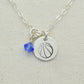Sterling Silver Basketball Charm Necklace