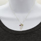 Sterling Silver Butterfly Wing Charm Necklace