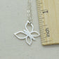 Sterling Silver Butterfly Charm Necklace, Open Butterfly Pendant, Nature Lover Gift, Botanical Jewelry, Optional Initial and Birthstone
