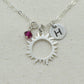 Sterling Silver Eclipse Necklace
