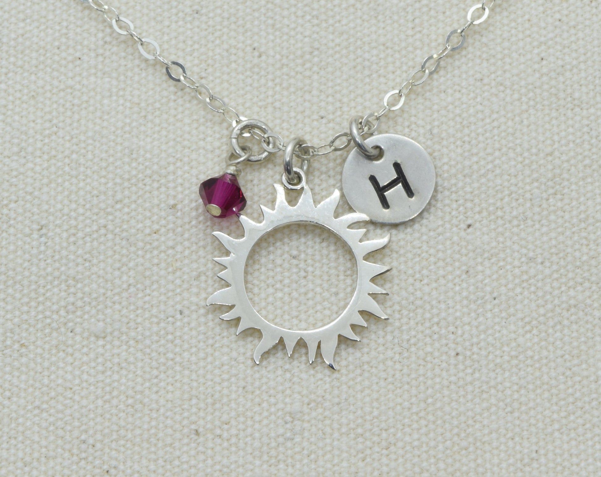 Sterling Silver Eclipse Necklace, Solar Eclipse Pendant, Dainty Sun Necklace, Birthday Gift, Gift of Hope, Open Sun Charm