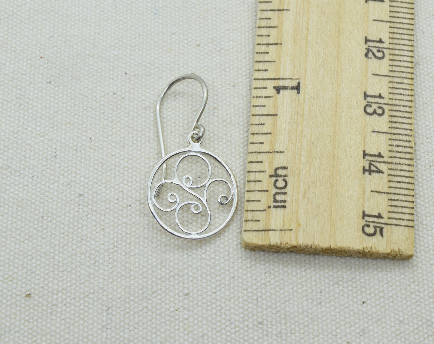 Sterling Silver Swirl Earrings