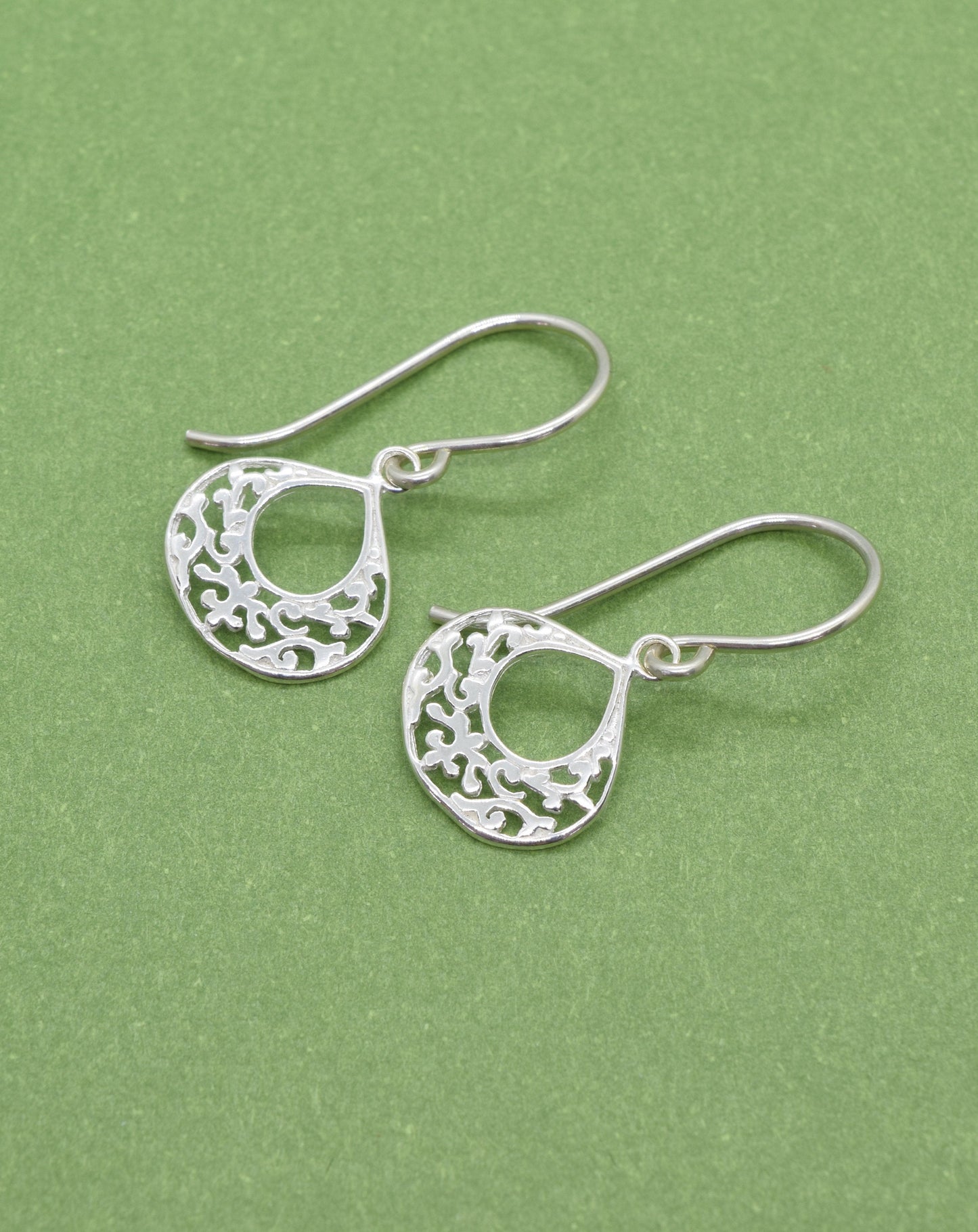 Sterling Silver Tiny Teardrop Earrings